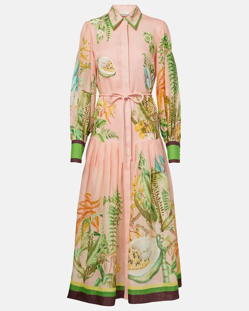 ALEMAIS Alémais Hemdblusenkleid Papaya aus Baumwolle Pink