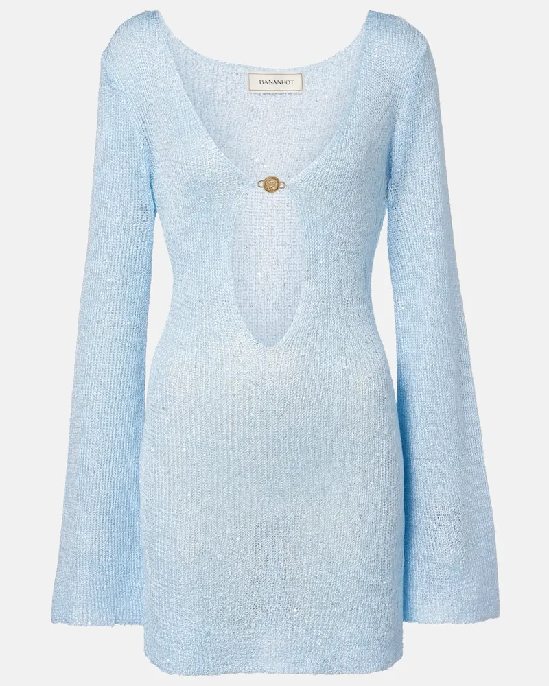 BANANHOT Minikleid Rey aus Strick Blau