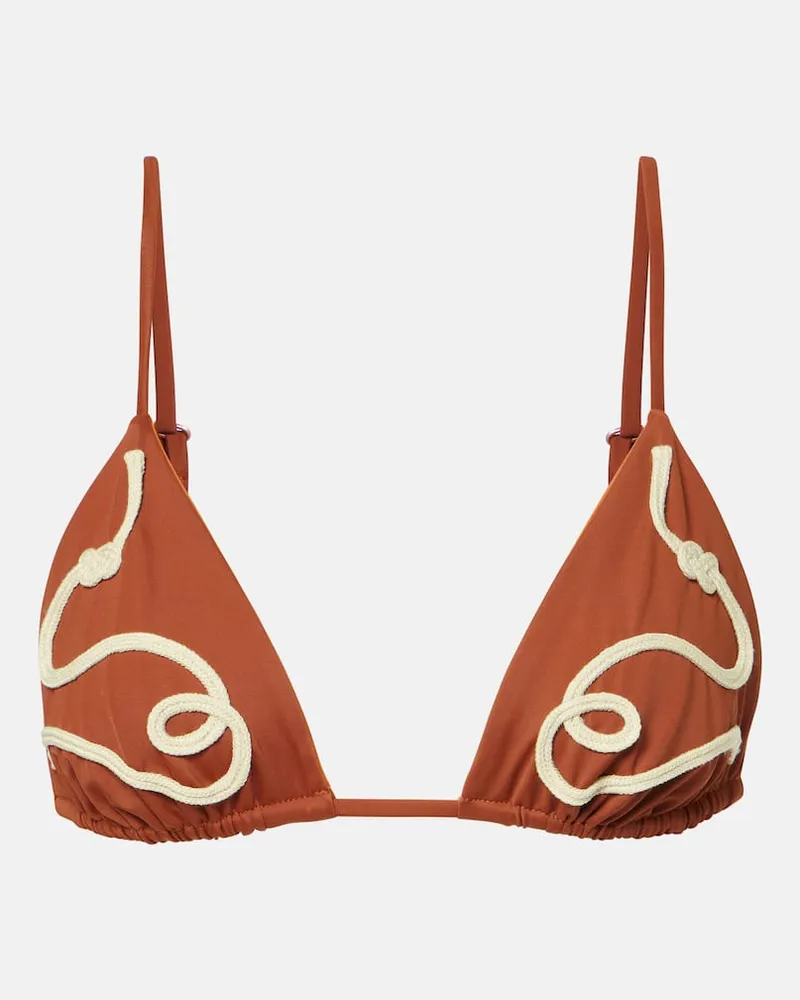 Johanna Ortiz Bikini-Oberteil Second Nature Braun