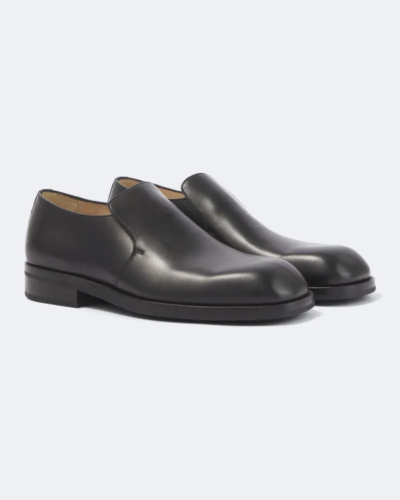 Christophe Lemaire Slip-Ons aus Leder Schwarz