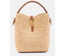 Bucket Bag Le 37 aus Raffiabast mit Leder