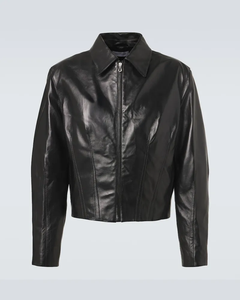 KIKO KOSTADINOV Lederjacke Lur Schwarz