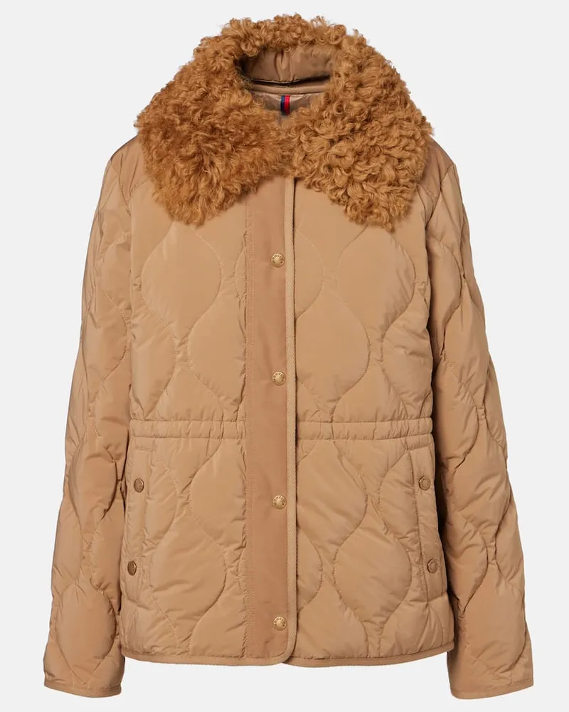 Moncler Daunenjacke mit Weste Quintin Beige