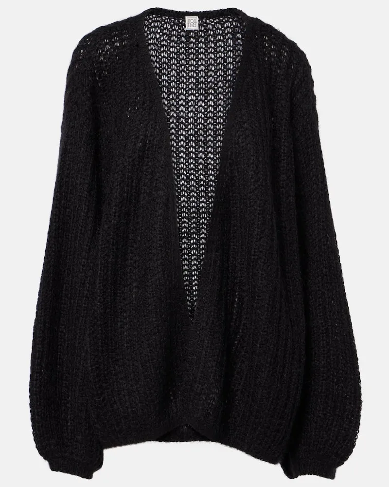 Totême Cardigan aus einem Mohairgemisch Schwarz
