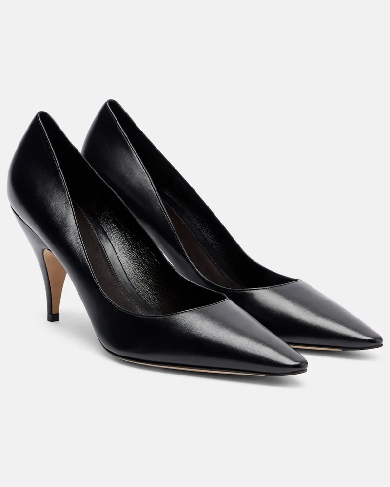 The Row Pumps Liisa aus Leder Schwarz