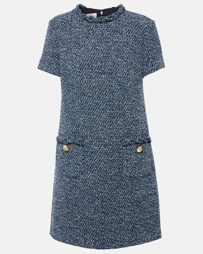 Valentino Garavani Minikleid aus Tweed Blau