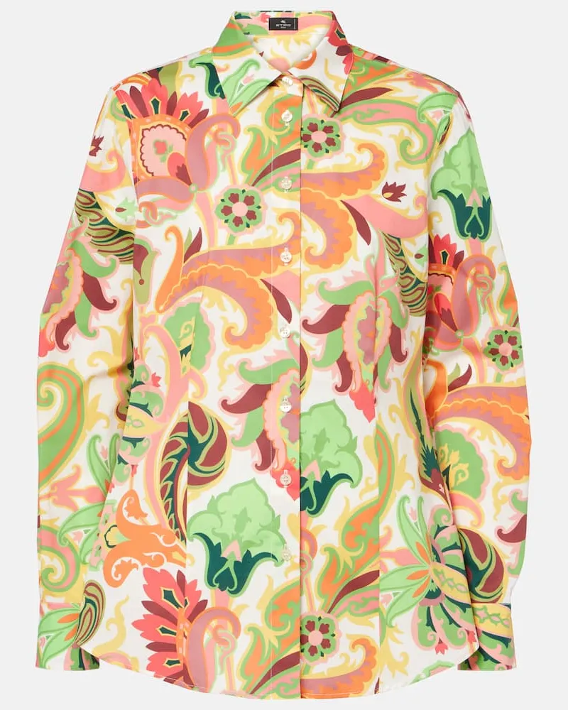 Etro Hemd aus Popeline Multicolor