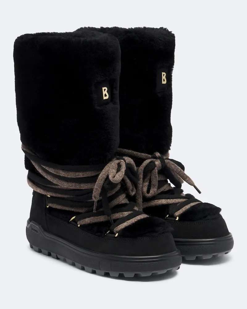 Bogner Schneestiefel Chamonix aus Lammfell Schwarz