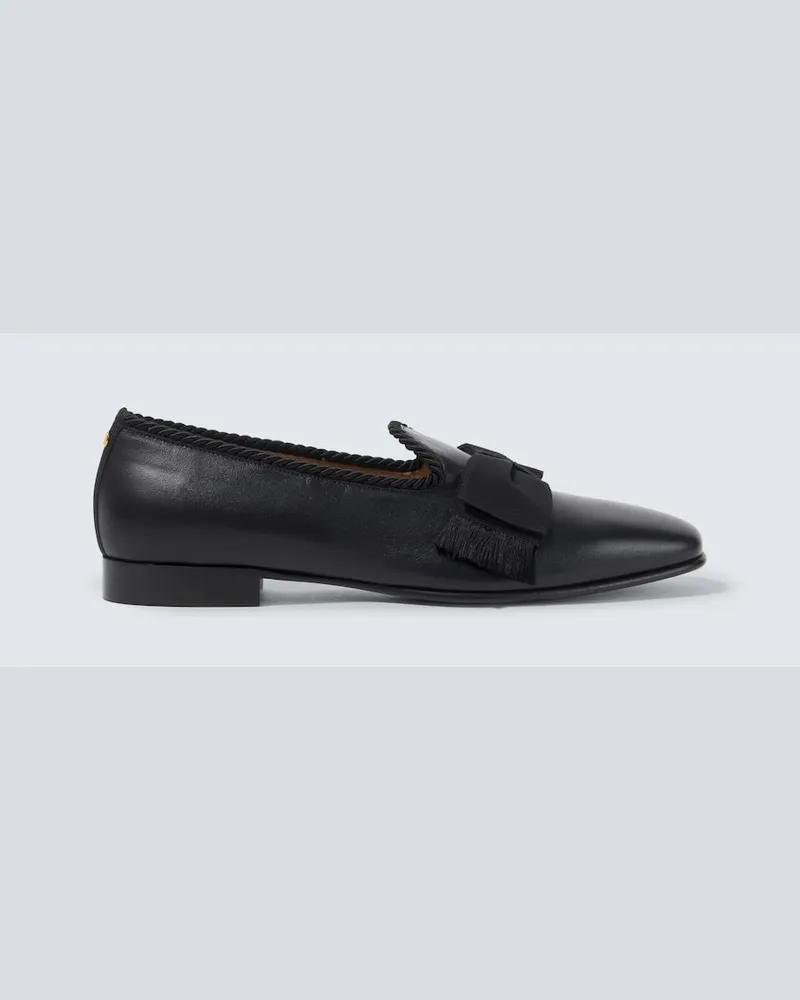 Valentino Garavani Loafers Bowow aus Leder Schwarz
