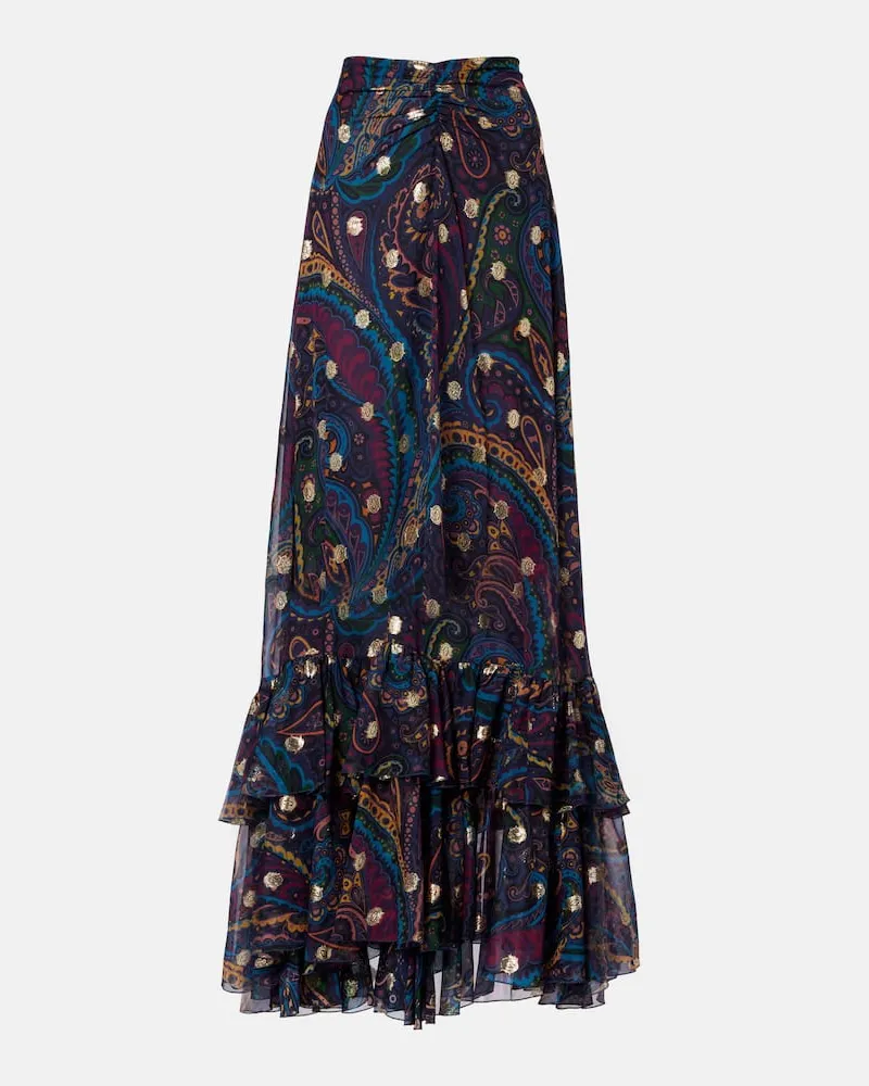 Etro Maxirock aus Seide Multicolor