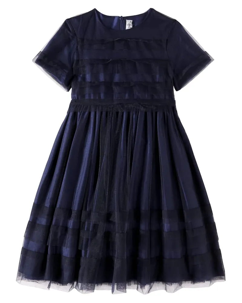 Il Gufo Kleid aus Tüll Blau