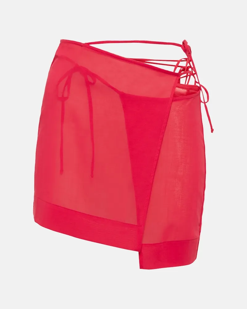 Nensi Dojaka Minirock aus Baumwolle Pink