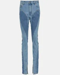 Thierry Mugler Skinny Jeans Blau