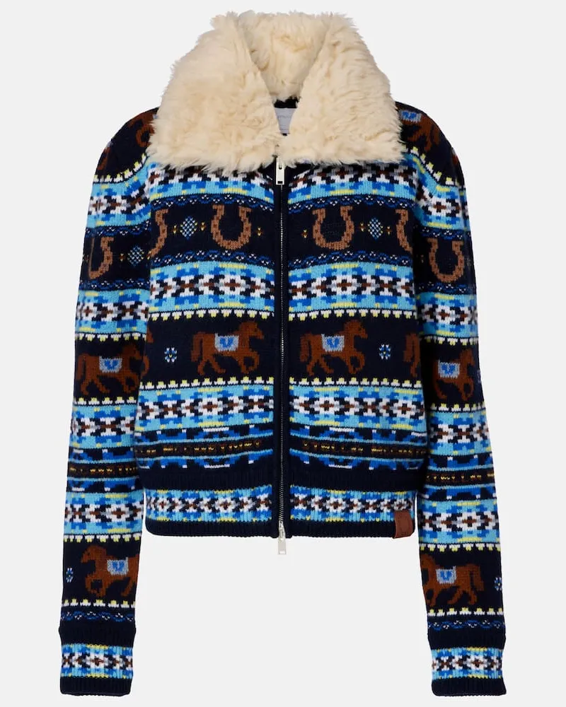 Stella McCartney Cardigan aus Schurwolle Multicolor