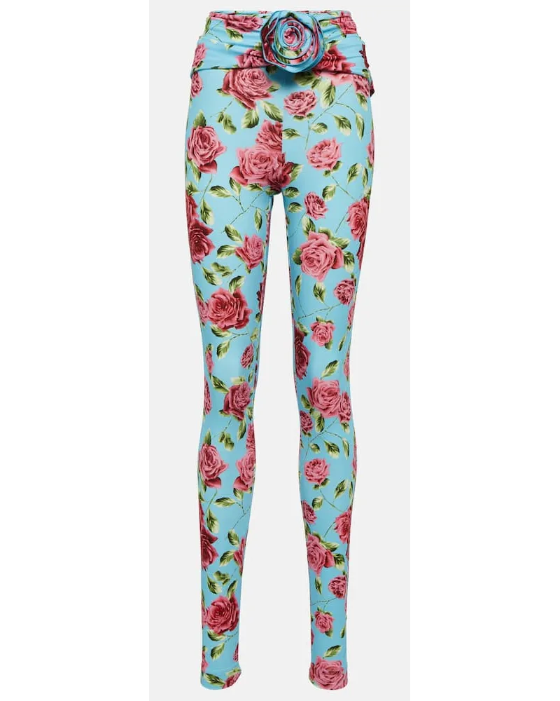 Magda Butrym Bedruckte Leggings Blau
