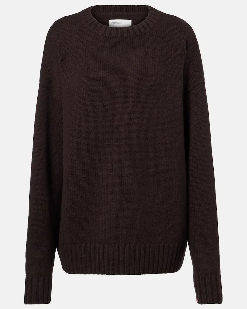 extreme cashmere Pullover N°383 Lovely aus Kaschmir Braun