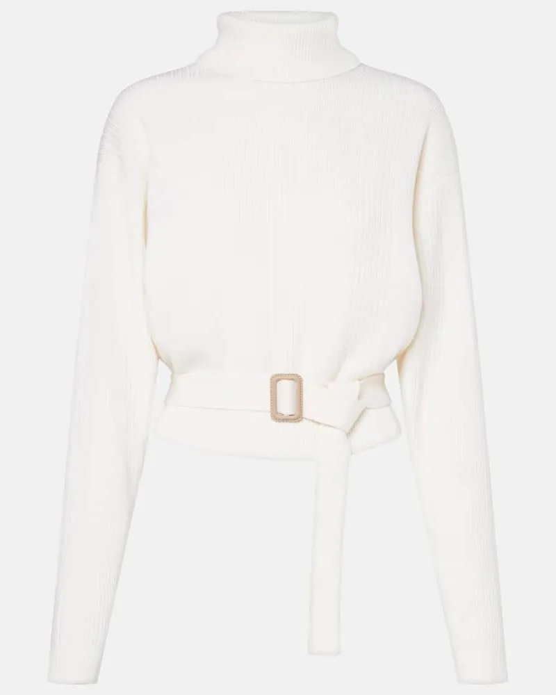 Chloé Chloé Pullover aus einem Wollgemisch Weiß