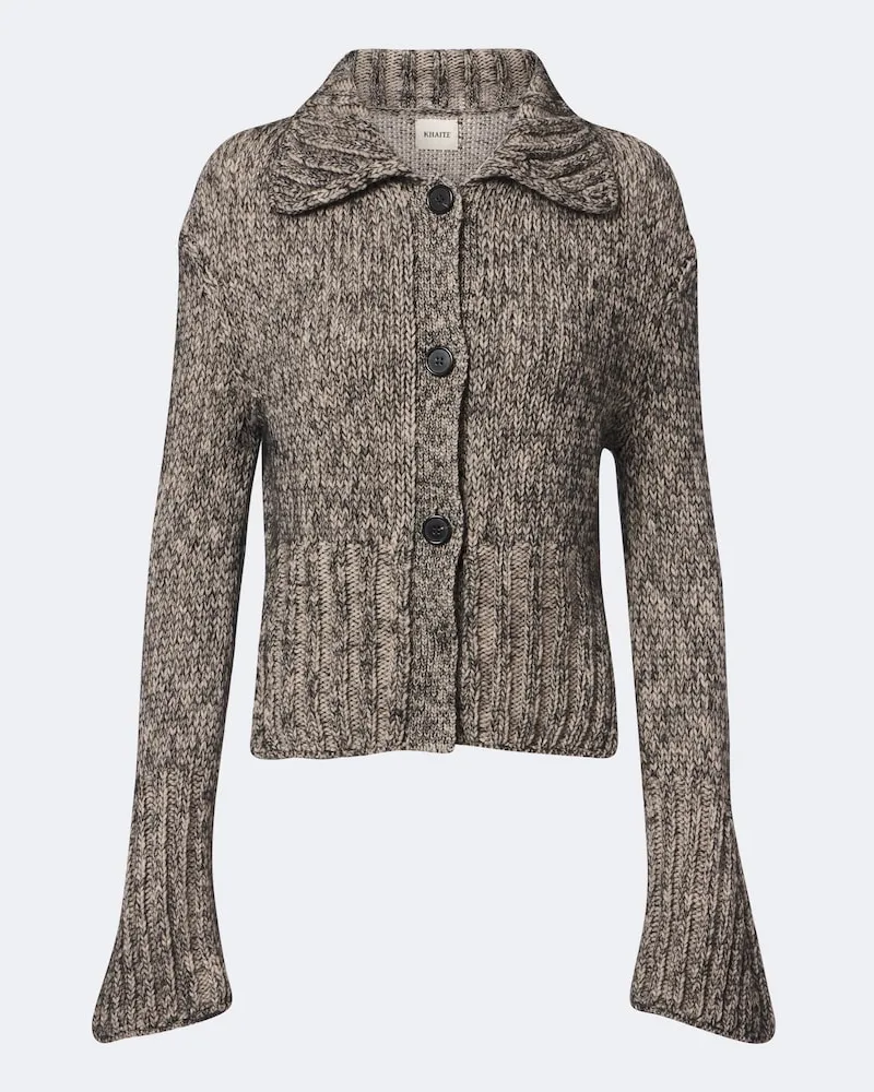 KHAITE Cardigan Takeo aus einem Kaschmirgemisch Beige