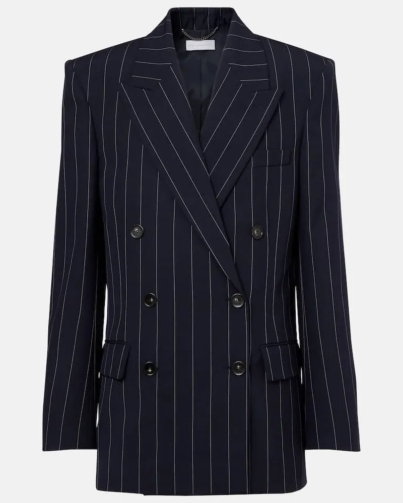 Stella McCartney Oversize-Blazer aus Wolle Blau