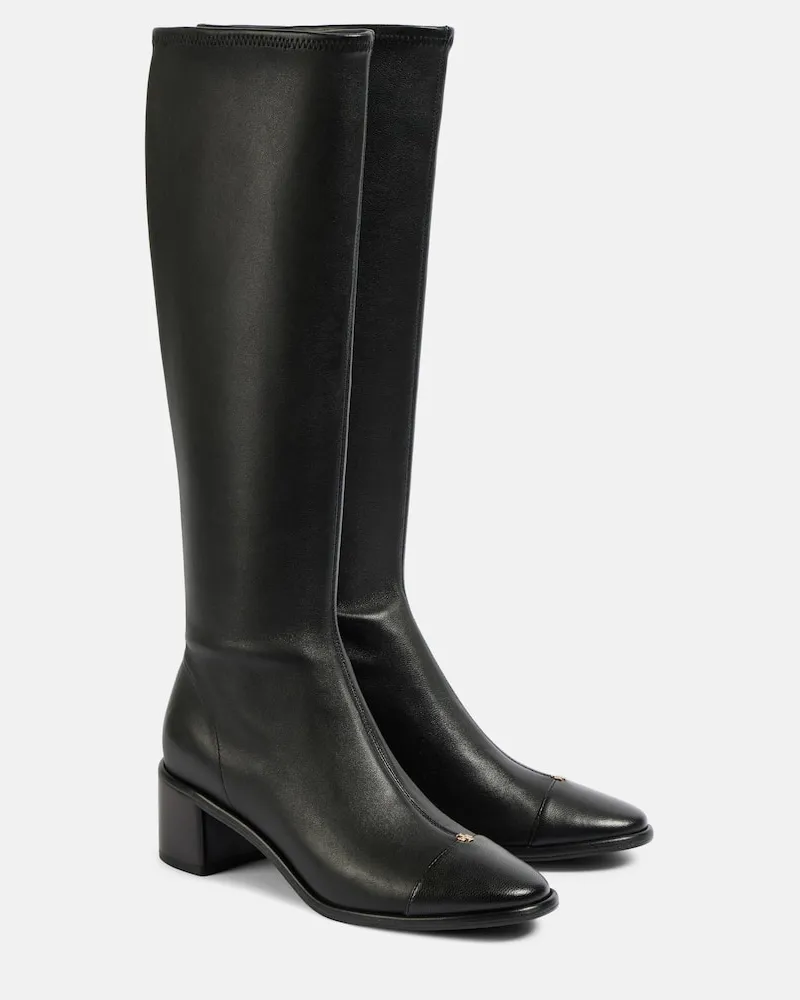 Tory Burch Stiefel aus Leder Schwarz