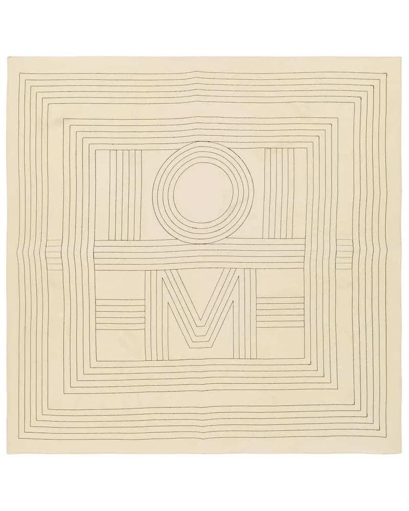 Totême Schal aus Seide Beige