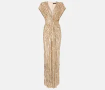Robe Zola aus Tüll mit Pailletten