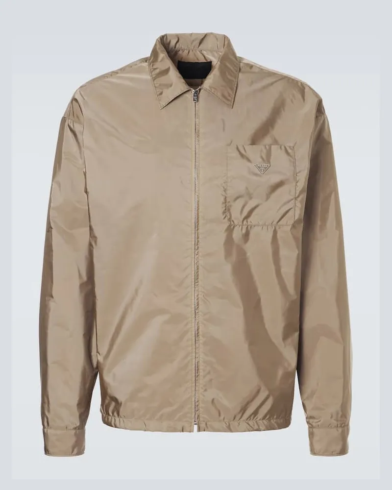 Prada Jacke aus Re-Nylon Beige