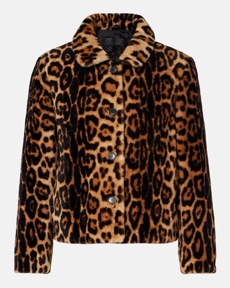 Nili Lotan Jacke Montmartre aus Shearling Multicolor