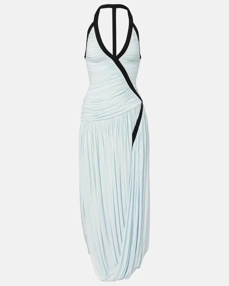 Christopher Esber Maxikleid Suspended aus Jersey Blau