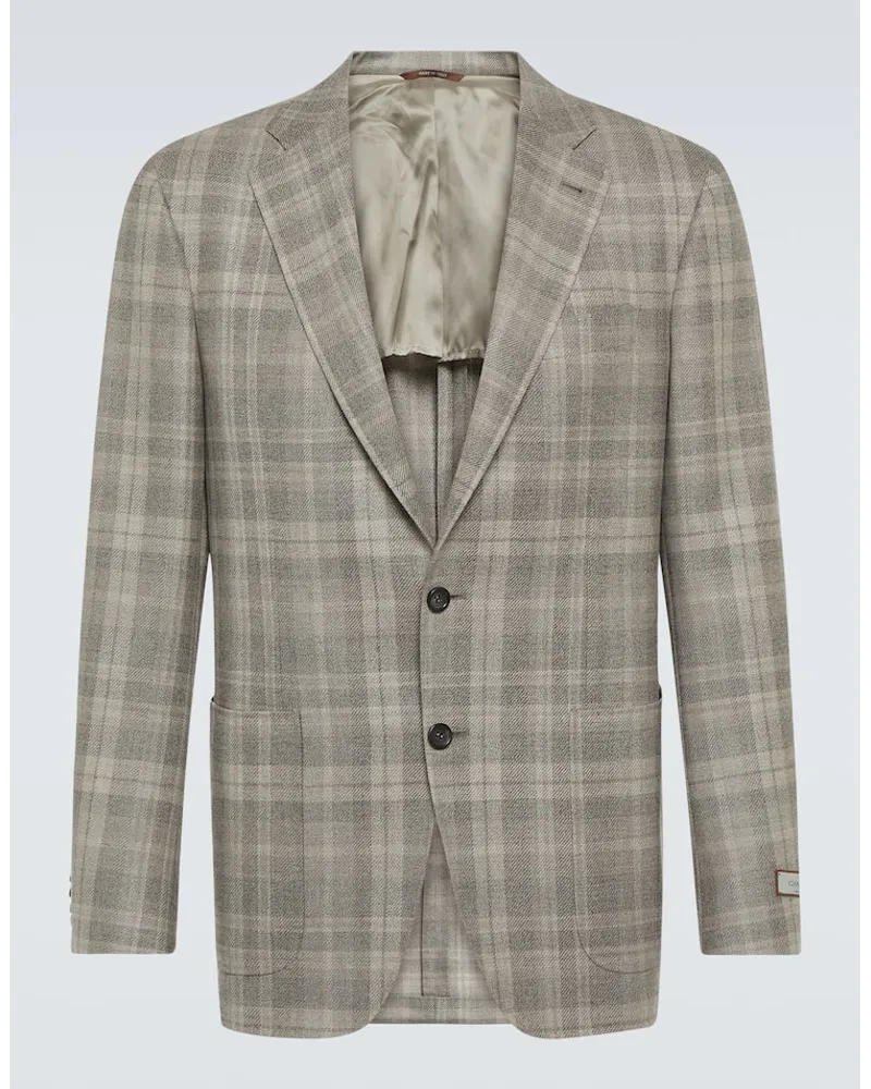 Canali Blazer Kei aus Wolle Multicolor