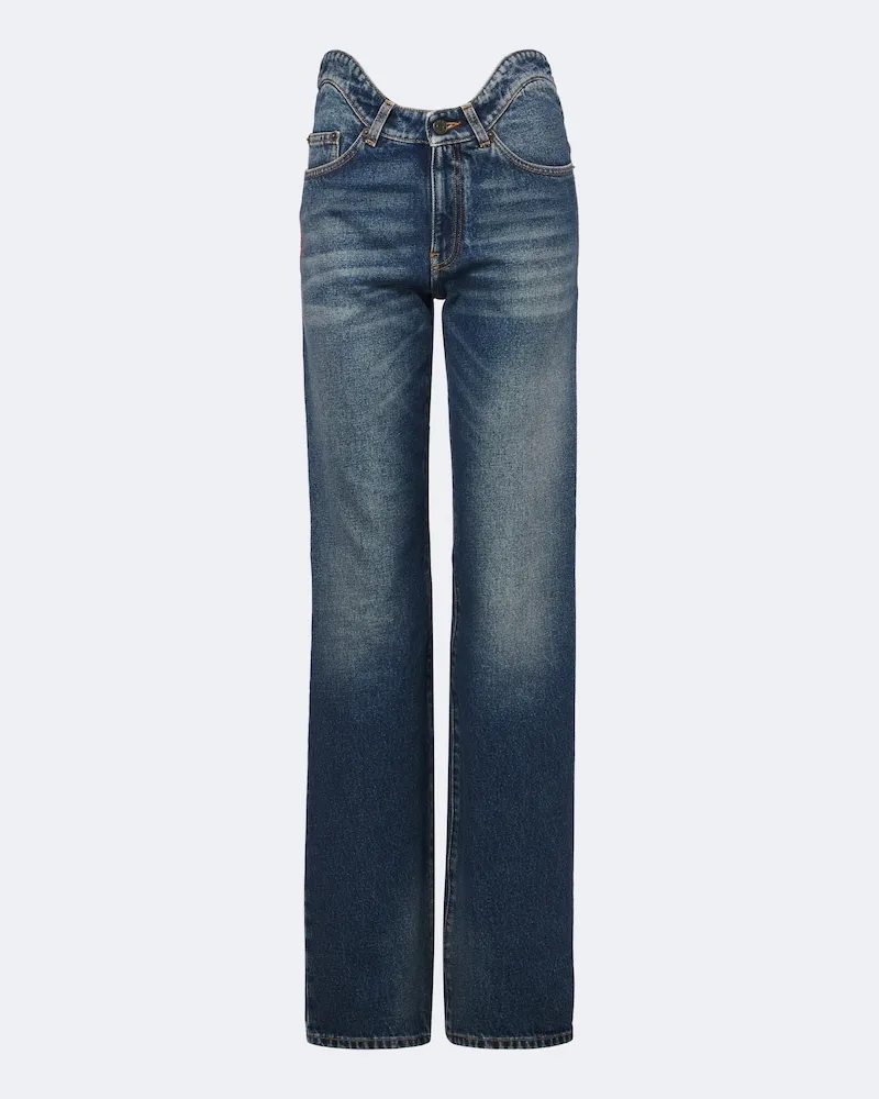 Jean Paul Gaultier Straight Jeans Blau