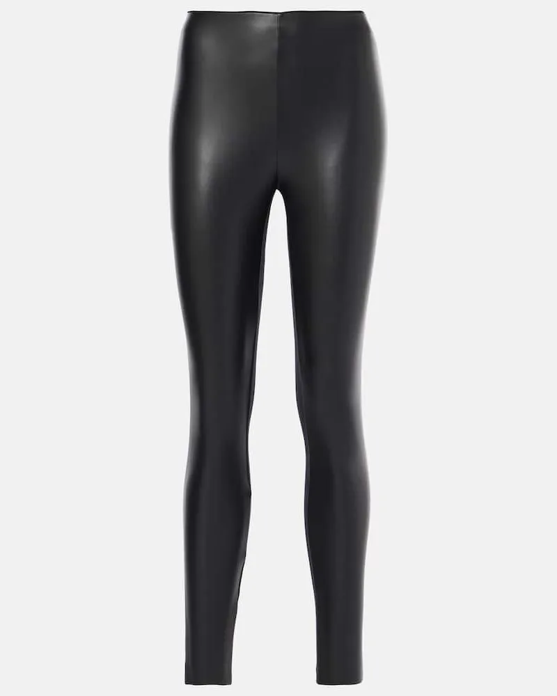 Wolford Leggings Jo aus Lederimitat Schwarz