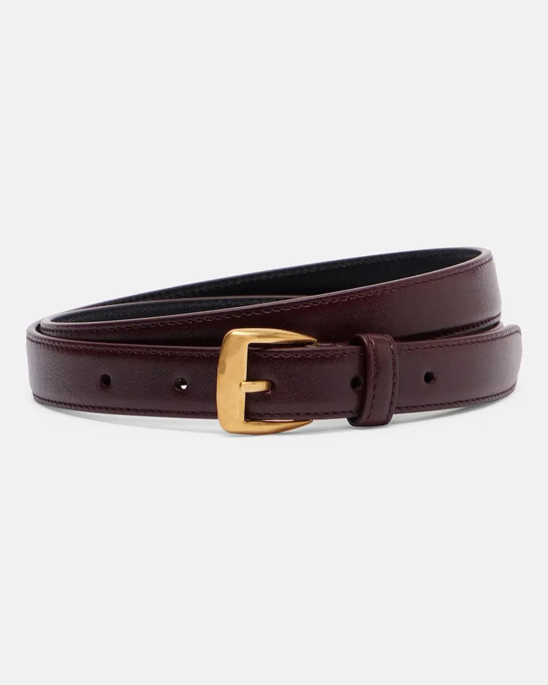Saint Laurent Gürtel aus Leder Burgund