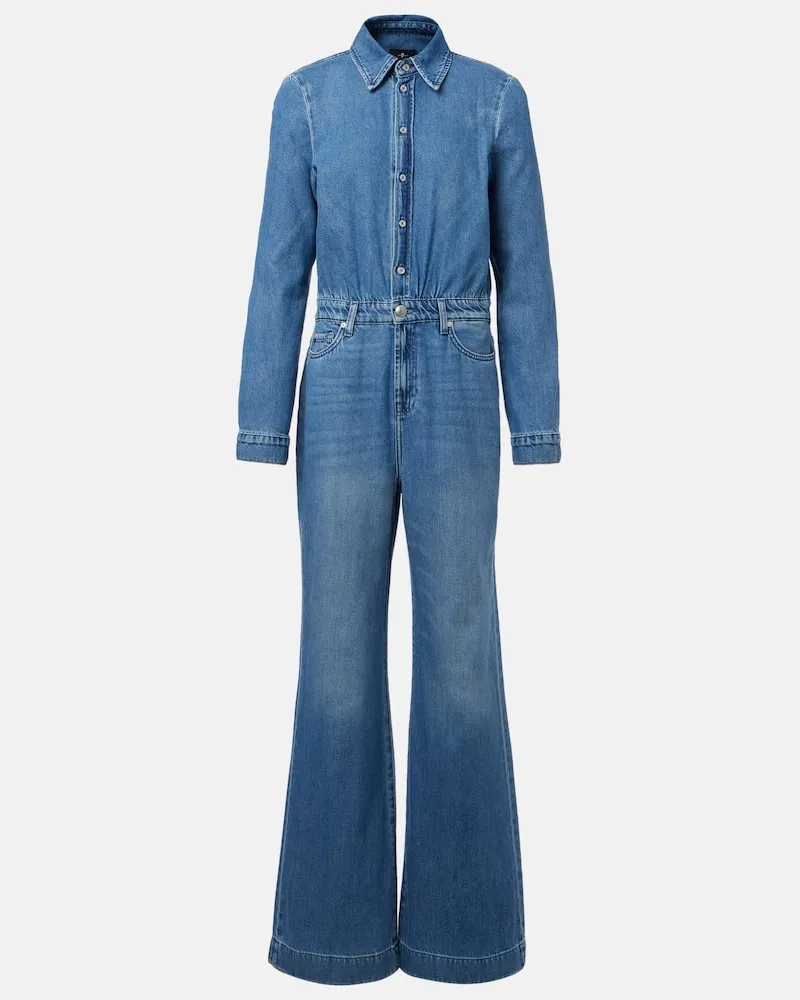 7 for all mankind Jumpsuit aus Denim Blau