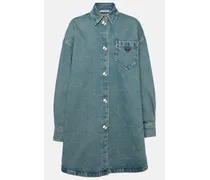 Oversize-Hemdblusenkleid aus Denim