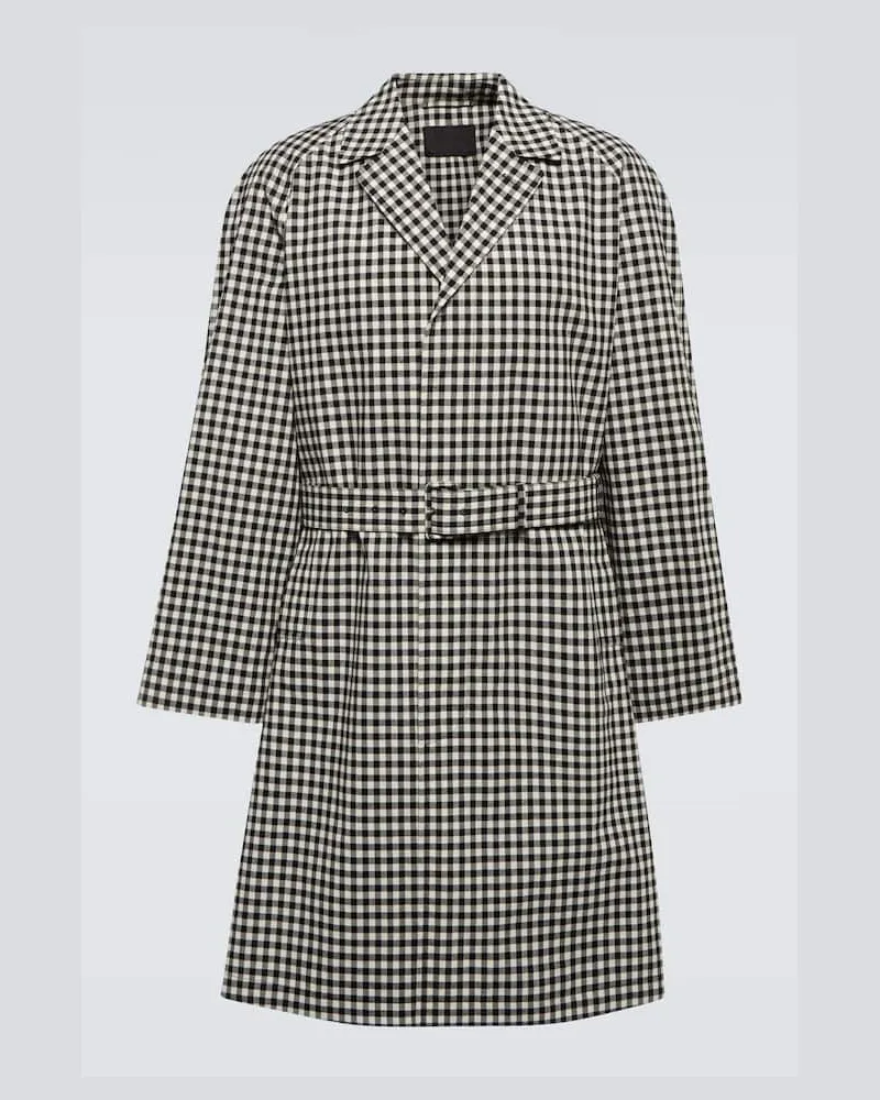 Prada Mantel aus Baumwolle Weiã
