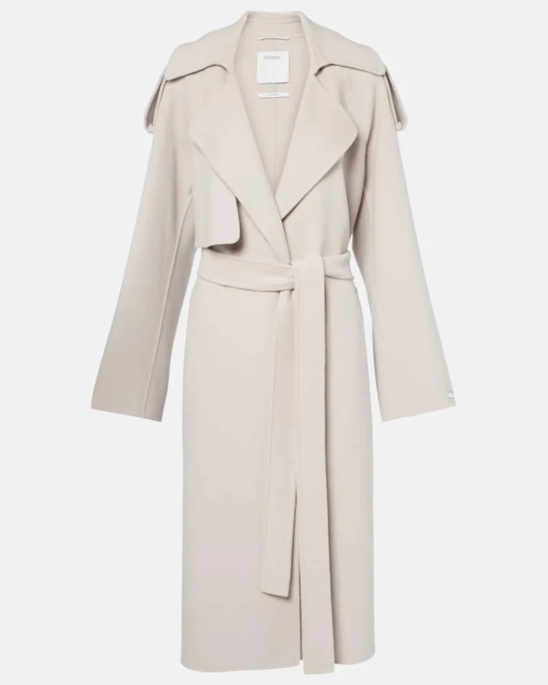 SPORTMAX Mantel Fiore aus Wolle Beige
