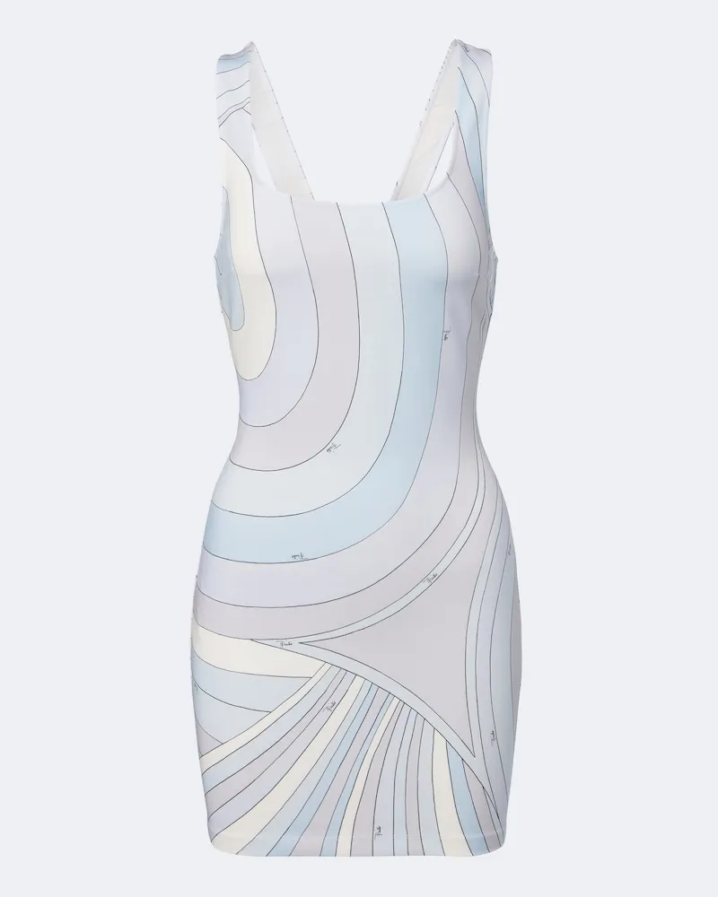 Emilio Pucci Minikleid Iride aus Jersey Blau