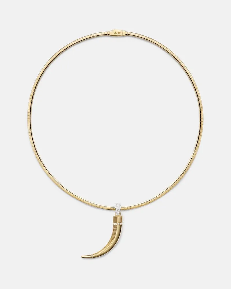 FOUNDRAE Halskette aus 18kt Gelbgold mit Diamanten Gold