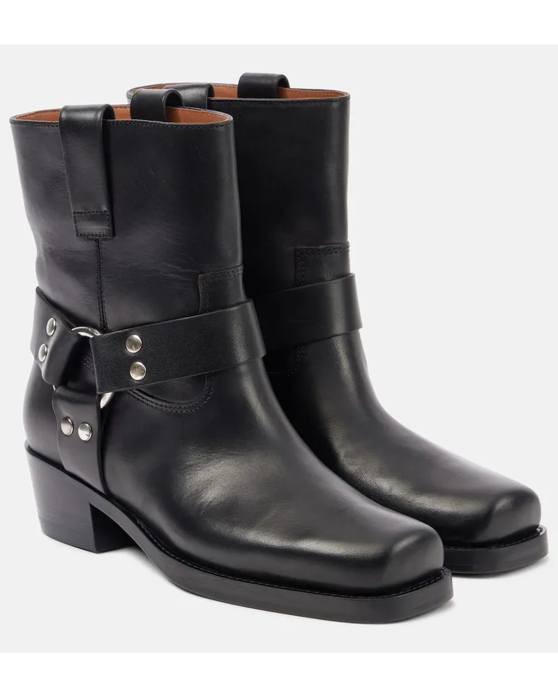 Paris Texas Stiefel Roxy 45 aus Leder Schwarz