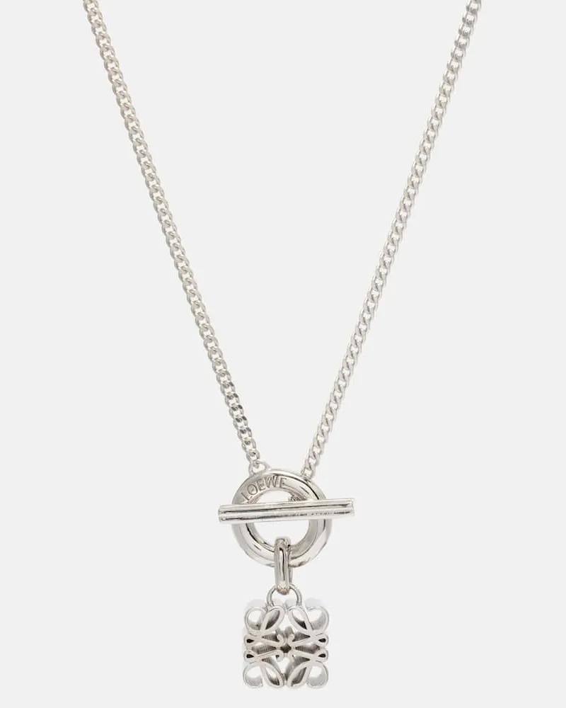 Loewe Halskette Anagram aus Sterlingsilber Silber