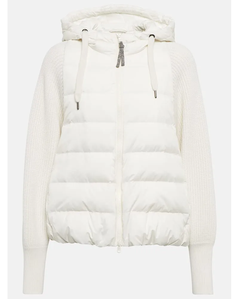 Brunello Cucinelli Jacke Weiss