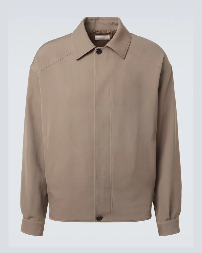 The Row Blouson Osano aus Wolle Beige