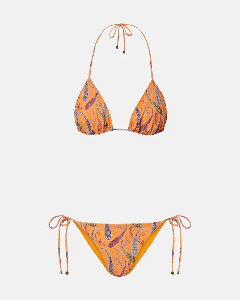 Etro Bedruckter Bikini Orange