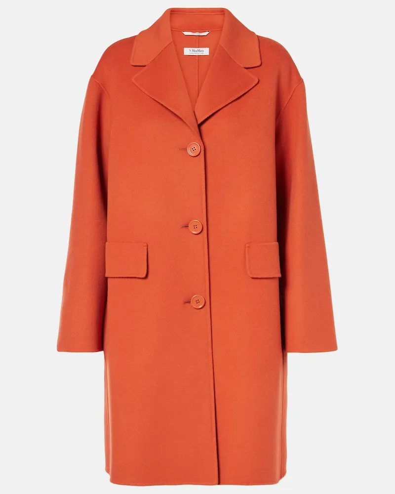Max Mara Mantel aus Wolle Orange