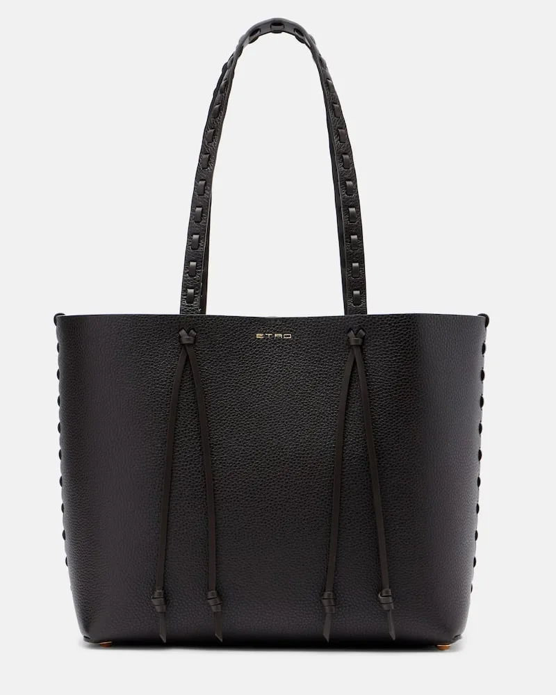 Etro Tote Bag Etro Essential Medium aus Leder Braun