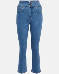 Veronica Beard High-Rise Flared Jeans Carly Blau