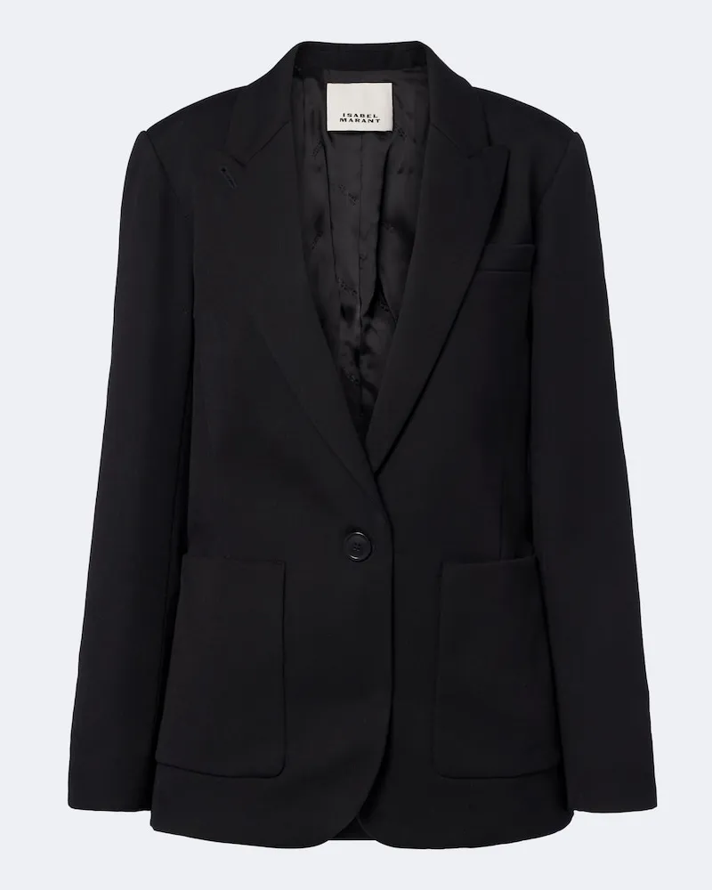 Isabel Marant Blazer Pomili aus Schurwolle Schwarz
