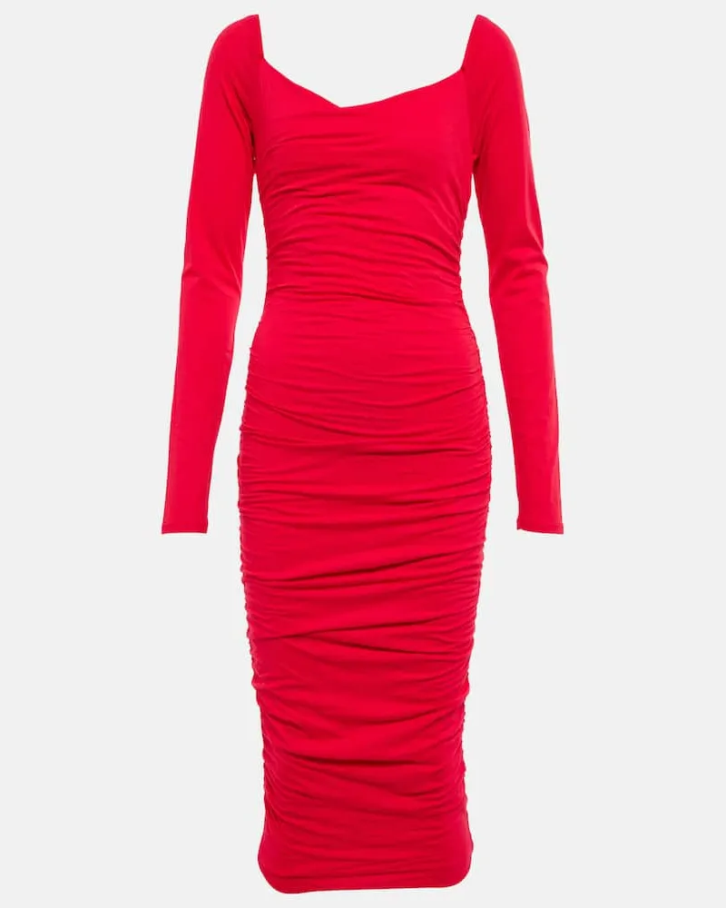 Velvet Midikleid Gauzy Whisper aus Jersey Rot