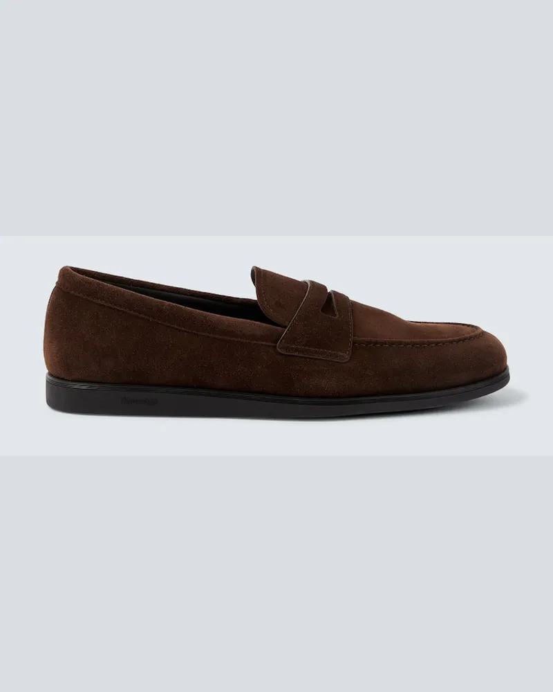 Church's Loafers Portsmouth aus Veloursleder Braun